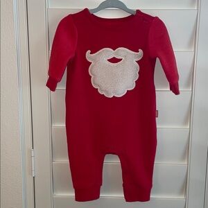 GAP Red Santa Beard Baby Bodysuit